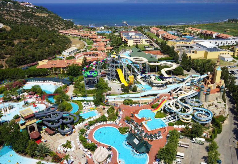 аквапарк, фото сверху