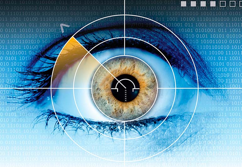 лазерная коррекция, лого схематично