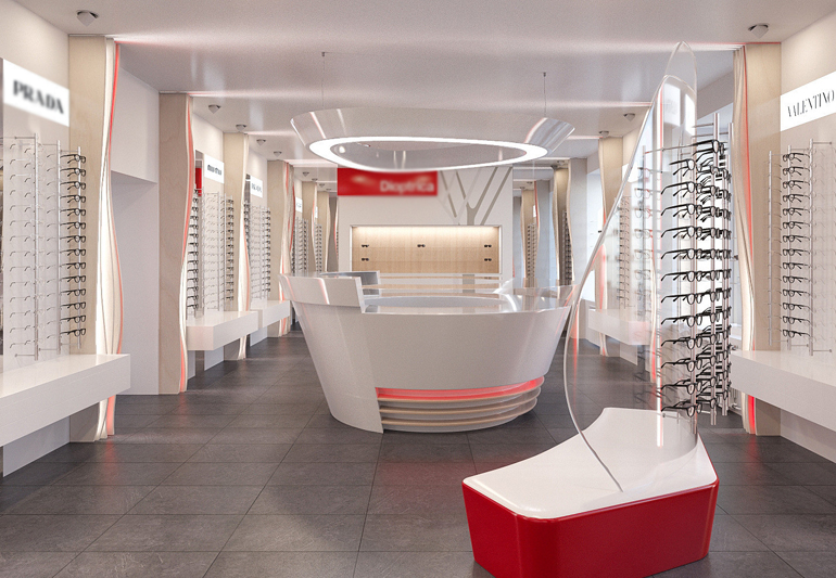 зал в оптике