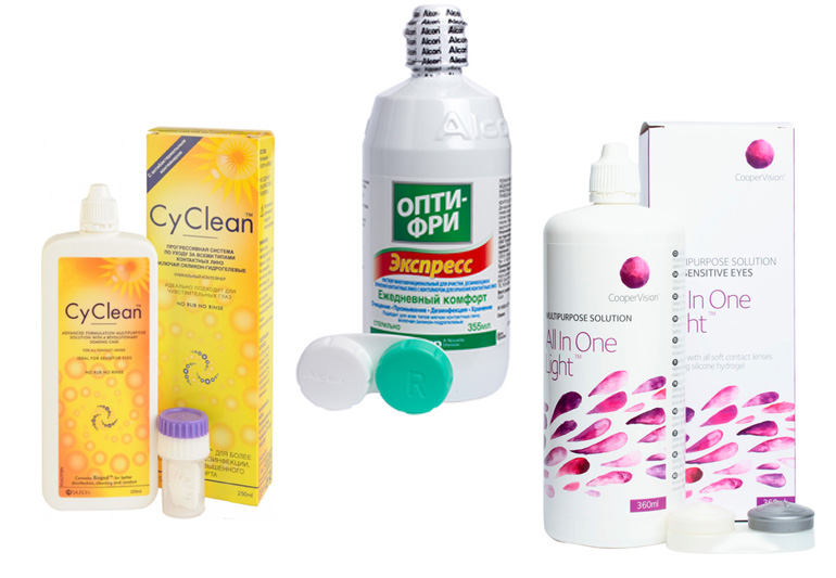 растворы для линз