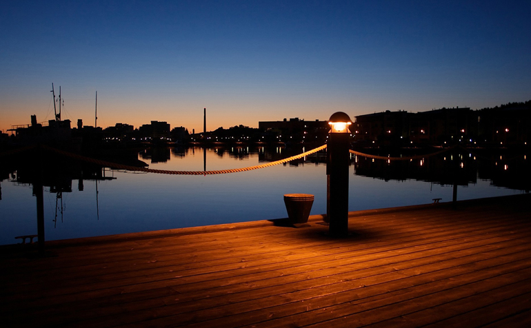 ночной причал