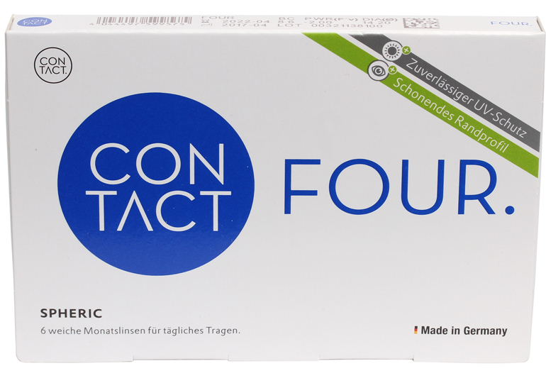 Линзы Contact Four spheric 6 линз (минусовые диоптрии)