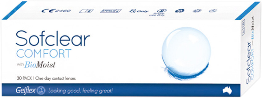 Линзы Sofclear Comfort with BioMoist One day, 30 шт.-0