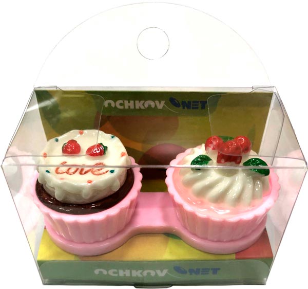 Контейнер капкейк Ochkov.Net Розовый Love