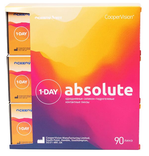 Линзы Ochkov.Net 1-Day Absolute 90 шт