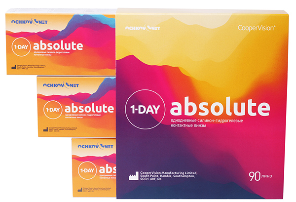 Линзы Ochkov.Net 1-Day Absolute 90 шт