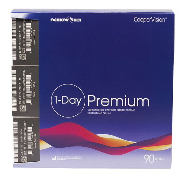 Линзы Ochkov.Net 1-Day Premium 90 линз (поврежденная упаковка)