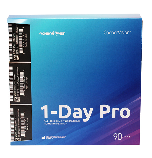 Линзы Ochkov.Net 1-Day Pro 90 шт (поврежденная упаковка)