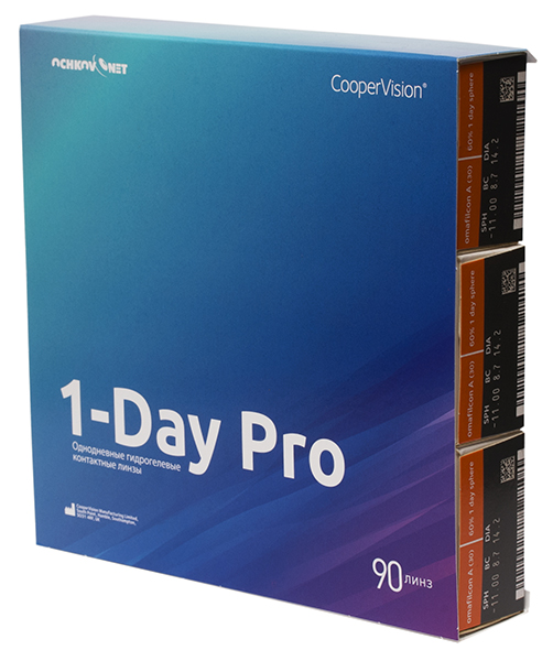 Линзы Ochkov.Net 1-Day Pro 90 шт (поврежденная упаковка)