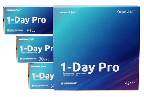 Линзы Ochkov.Net 1-Day Pro 90 шт (поврежденная упаковка)
