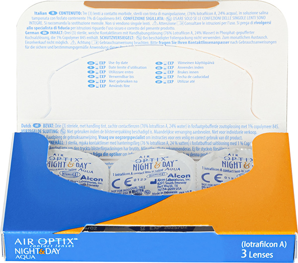 Линзы Air Optix Night & Day Aqua 3 шт.-1