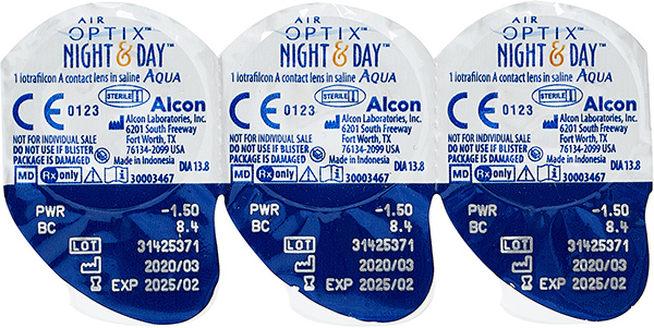 Линзы Air Optix Night & Day Aqua 3 шт.-2