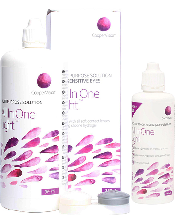 Набор Cooper Vision All in one light 360 мл + 100 мл
