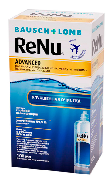 Раствор универсальный ReNu® Advanced 100 мл + контейнер