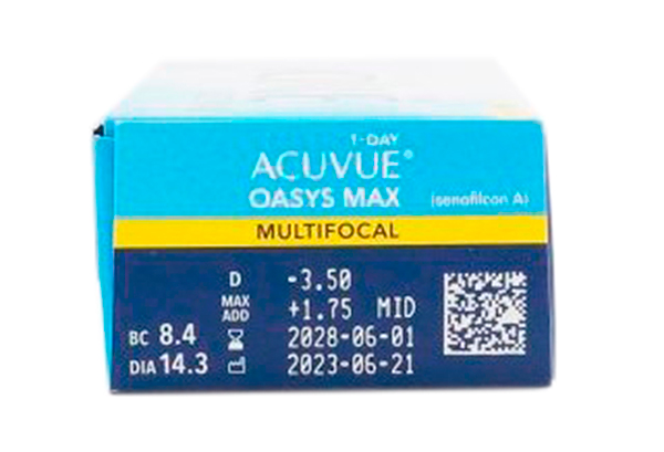 Линзы Acuvue Oasys MAX 1 Day Multifocal 30 линз